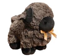 KUKUShining Goat Plush Toy, Cute Fatty Lamb Stuffed Animal Dolls Soft Fluffy Sheep Plushies for Kids Gifts Birthday(Grey)
