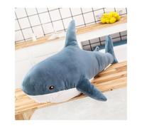 KUKUShining Great White Shark Plush,Soft Shark Plush Shark Plushie Stuffed Shark Décor,Perfect Stress Relief Gifts For Kids Women(Blue,60cm/23.6in)