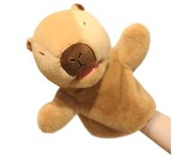 KUKUShining Hand Puppet Plush, Cute Shark Stuffed Animal with Moveable Mouth Puppets Plushies Toy for Role Play Teaching Gift(Capybara)