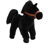 KUKUShining Horse Plush Toy, Soft Lifelike Stuffed Animal Pony Cuddly Perfect Huggale Pillow For Gift Boys Birthday Home Decor(Black)