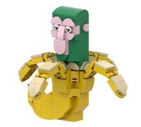 KUKUShining Italian Brainrot Building Blocks Model, Funny Animal Micro Miniature Buildings Set with Instructions For Kids Adults Gifts(Chimpanzini Bananini B)