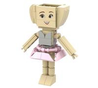 KUKUShining Italian Brainrot Building Blocks Model, Funny Animal Micro Miniature Buildings Set with Instructions For Kids Adults Gifts(Ballerina Cappuccina)