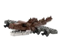 KUKUShining Italian Brainrot Building Blocks Model, Funny Animal Micro Miniature Buildings Set with Instructions For Kids Adults Gifts(Bombardiro Crocodilo)