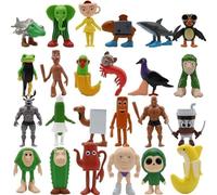 KUKUShining Italian Brainrot Figures, Unique Funny Collectible Toy Model Set Intricate Details for Fans of Quirky Collectibles(24pcs B)