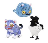 KUKUShining Kpop Demon Hunters Plush Toy, Cute Stuffed Animal Dolls Tiger Plushie for Fans Halloween Birthday Desktop Gifts(3PCS)