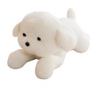 KUKUShining Labrador Plush, Cuddly Dog Stuffed Animals Golden Retriever Soft Plushies Toy Fluffy Puppy Doll for Birthday Gift(White,65cm/25.59in)