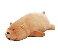 KUKUShining Large Bear Plush Pillow, Cute Panda Plushies Stuffed Animals Toy Doll Gift for Kids Girls Boys Birthday Christmas(Brown,50cm/19.7in)