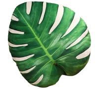 KUKUShining Leaf Plush Pillow, Soft Stuffed Throw Pillows Maple Shaped Decorative Cushion Plant Plushie Toy for Room Garden Ornament(White)