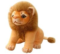 KUKUShining Lion Plush, Soft Cuddly Stuffed Jungle Animal Doll Standing Brown Lions Plushie Toy Gift for Childrens Boys Girls(30cm/11.8in)