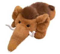 KUKUShining Mammoth Plush, Soft Cuddly Woolly Mammoth Stuffed Wild Animals Lifelike Elephant Plushies Toy for Collecting(35cm/13.8in)