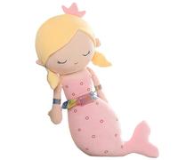 KUKUShining Mermaid Plush, Cuddly Stuffed Animal Doll Soft Hugging Pillow Mermaids Plushie Toy Kawaii Cushion for Childrens Girls(Pink,115cm/45.3in)