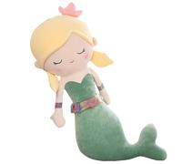 KUKUShining Mermaid Plush, Cuddly Stuffed Animal Doll Soft Hugging Pillow Mermaids Plushie Toy Kawaii Cushion for Childrens Girls(Green,60cm/23.6in)