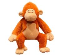 KUKUShining Monkey Plush Toy, Realistic Monkey Stuffed Animal Soft Chimp Plushies Dolls Gifts for Collecting Playing(Orange)