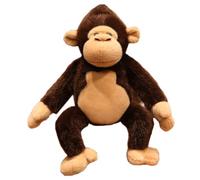 KUKUShining Monkey Plush Toy, Realistic Monkey Stuffed Animal Soft Chimp Plushies Dolls Gifts for Collecting Playing(Brown)
