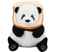 KUKUShining Panda Plush Toy, Cute Stuffed Animal with Hat Decoration Dolls Soft Pillow Kawaii Plushie For Baby Kids Birthday Gift(Beige,30CM/11.8in)
