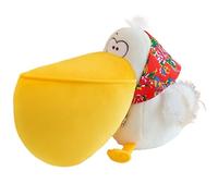 KUKUShining Pelican Plush, Cuddly Big Mouth Bird Stuffed Animal Doll Funny Soft Capybara Pelicans Plushie Toy for Playing Cuddling(Red,50cm/19.8in)