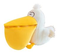 KUKUShining Pelican Plush, Cuddly Big Mouth Bird Stuffed Animal Doll Funny Soft Capybara Pelicans Plushie Toy for Playing Cuddling(White,50cm/19.8in)