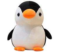 KUKUShining Penguin Plush, Cuddly Stuffed Animals Hugging Pillow Cartoon Kawaii Playful Penguins Plushie Toy for Kid Girls Boys(Black,35cm/13.8in)