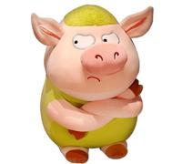 KUKUShining Pig Plush, Cute Soft Chubby Angry Stuffed Animal Doll Toy Creativity Plushies for Gifts Party Birthday(Yellow,50cm/19.7in)