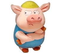 KUKUShining Pig Plush, Cute Soft Chubby Angry Stuffed Animal Doll Toy Creativity Plushies for Gifts Party Birthday(Blue,50cm/19.7in)