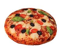 KUKUShining Pizza Plush, Soft Cushion Stuffed Pizza Shaped Pillow Realistic Round Food Plushie Toy for Party Home Decoration(Beef,60cm/23.6in)