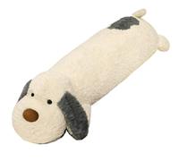 KUKUShining Puppy Plush Pillow, Soft Stuffed Animals Fluffy Dog Dolls Cuddly Pillow Plushie for Gift Birthday Sofa(White A)