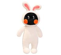 KUKUShining Rabbit Plush, Cartoon Stuffed Animals Bunny Doll with Black Face Plushie Toy Fluffy Pillow Rabbits Cuddle Companion(80cm/31.5in)