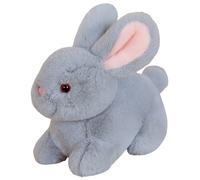KUKUShining Rabbit Plush, Cuddly Soft Bunny Stuffed Animal Lying Down Long Eared Plushie Toy for Children Girls Boys Cuddling Playing(Grey,30cm/11.8in)