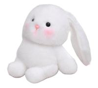 KUKUShining Rabbit Plush, Soft Cute Lop Eared Bunny Stuffed Animal Doll White Rabbits Plushie Toy for Mobile Phone Stand