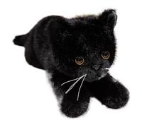 KUKUShining Ragdoll Cat Plush Toy, Kawaii Kitten Stuffed Animals Plushie Doll Soft Cuddly Cats Hugging Pillow for Imaginative Play(Black,45cm/17.7in)