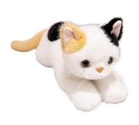 KUKUShining Ragdoll Cat Plush Toy, Kawaii Kitten Stuffed Animals Plushie Doll Soft Cuddly Cats Hugging Pillow for Imaginative Play(Yellow,55cm/21.65in)