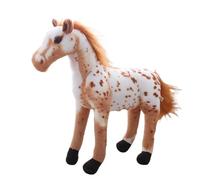 KUKUShining Realistic Horse Plush Toy, Ultra Soft Stuffed Animal for Kids Adults Home Decor Birthday Handcrafted Details Durable Material(Style03,50cm/19.7in)
