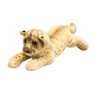KUKUShining Realistic Leopard Plush,Cheetah Stuffed Animal Toy Pillow,Cute Giant Jaguar Plush,for Boys Girls Birthday (Lion,58cm/22.8in)