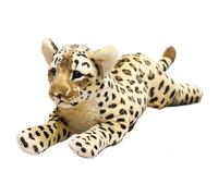KUKUShining Realistic Leopard Plush,Cheetah Stuffed Animal Toy Pillow,Cute Giant Jaguar Plush,for Boys Girls Birthday (Leopard,39cm/15.3in)