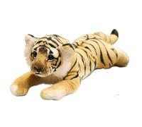 KUKUShining Realistic Leopard Plush,Cheetah Stuffed Animal Toy Pillow,Cute Giant Jaguar Plush,for Boys Girls Birthday (Tiger,48cm/18.9in)
