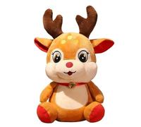 KUKUShining Reindeer Plush Toy, Cute Stuffed Animals Fawn Doll Kawaii Plushie Cushion Pillow for Gifts Kids Christmas Party(40cm/15.75in)
