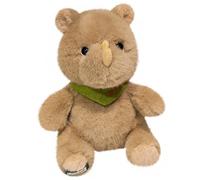 KUKUShining Rhino Plush, Soft Cute Stuffed Animals Doll with Scarf Fluffy Wildlife Throw Pillow Decorative Plushie Toys for Childrens(35cm/13.8in)