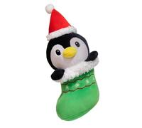 KUKUShining Santa Claus Plush Toy, Cute Christmastree Stuffed Animal Penguin Doll Elf Plushies (Penguin)