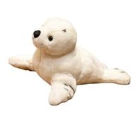 KUKUShining Seal Plush, Children's Soft Cuddly Stuffed Animal Dolls White Sea Lion Plushies Toy Playtime Companions for Playing(32cm/12.6in)