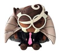 KUKUShining Shadow Milk Cookie Plush, Adorable Cookie Run Stuffed Animal Plushie Cartoon Kingdom Characters Toys Doll for Fans Gamer Kids Gifts(Espresso)