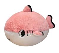 KUKUShining Shark Plush, Soft Fish Stuffed Animals Pillow Cute Fat Sealife Animal Plushies Toy Kawaii Dolls Stress Relief Gifts(Pink,40cm/15.7in)