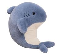 KUKUShining Shark Plush, Stuffed Animal Soft Hugging Pillow Chubby Whale Plushie Doll Toy Gifts for Home Car Office Decoration