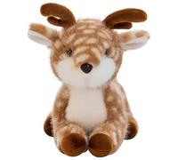 KUKUShining Sika Deer Plush, Cuddly Fawn Stuffed Forest Animal Doll with Antlers Soft Deer Plushie Toys for Childrens Playing(38cm/14.9in)