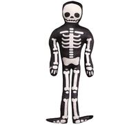 KUKUShining Skeleton Plush Pillow, Soft Stuffed Decorative Throw for Gift Party Home Sofa Couch Bed Indoor Halloween Decor(Black C,40cm/15.7in)