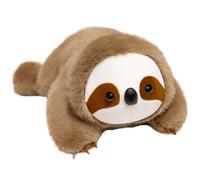 KUKUShining Sloth Plush, Soft Cuddly Stuffed Animal Brown Sloths Dolls Throw Pillow Kawaii Fluffy Plushies Toys for Hugging Playing(18cm/7.09in)