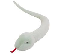 KUKUShining Snake Plush Toy, Realistic Cartoon Stuffed Animal Dolls Soft Cuddly Plushie for Kids Birthday Adults Sofa(Lightgreen,100cm/39.4in)