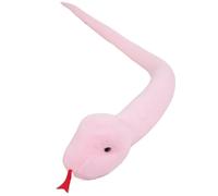 KUKUShining Snake Plush Toy, Realistic Cartoon Stuffed Animal Dolls Soft Cuddly Plushie for Kids Birthday Adults Sofa(Pink,100cm/39.4in)