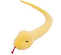 KUKUShining Snake Plush Toy, Realistic Cartoon Stuffed Animal Dolls Soft Cuddly Plushie for Kids Birthday Adults Sofa(Yellow,225cm/88.58in)