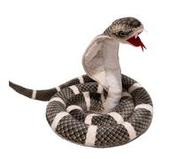 KUKUShining Snake Plush Toy, Realistic Stuffed Animal Dolls Soft Cartoon Cuddly Plushie for Birthday Adults Sofa(Brown A,160cm/62.99in)