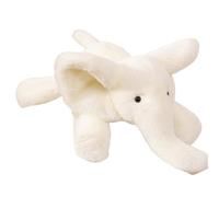 KUKUShining Soft Elephant Plush Toy, Cuddly Stuffed Animal Plushie Dolls Bed Decorations Pillow for Babies Kids Boys Girls Lover(White,60cm/23.6in)